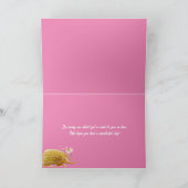 Leuke echidna running meisjes late 6e verjaardag kaart (Binnen)