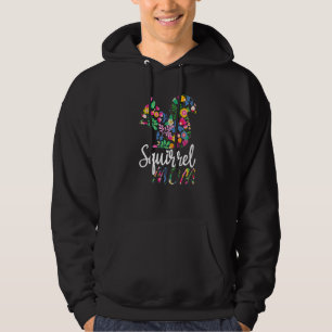 Leuke Eekhoorn Bloemen  Bloem Moeders Da Hoodie
