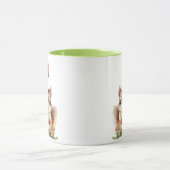 Leuke eekhoorn en bloemen Koffie Mok (Midden)