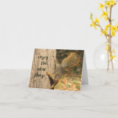 Leuke Eekhoorn "Geniet van de kleine dingen" Notec Kaart (Gele Bloem)