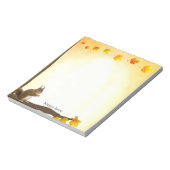 Leuke Eekhoorn & Herfst bladeren Notitieblok (Linkerzijde)