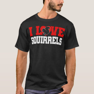 Leuke eekhoorn knaagdier I hart eekhoorns T-shirt