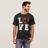 Leuke eekhoorn knaagdier liefde t-shirt (Voorkant volledig)