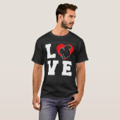 Leuke eekhoorn knaagdier liefde t-shirt (Voorkant volledig)