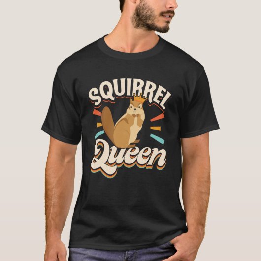 Leuke Eekhoorns Knaagdier Eekhoorn Koningin T-shirt (Voorkant)