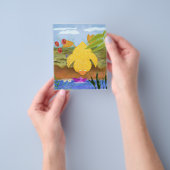 leuke eend baby over de klif flyer (Hand)