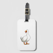 Leuke eend Design Mannen Watervogels Vogel Huisdie Bagagelabel (Voorkant (verticaal))