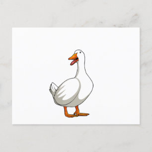 Leuke eend Design Mannen Watervogels Vogel Huisdie Briefkaart