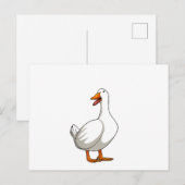 Leuke eend Design Mannen Watervogels Vogel Huisdie Briefkaart (Voorkant / Achterkant)