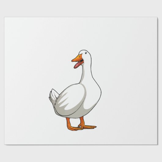 Leuke eend Design Mannen Watervogels Vogel Huisdie Cadeaupapier (Vlak)