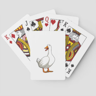 Leuke eend Design Mannen Watervogels Vogel Huisdie Pokerkaarten