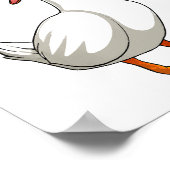 Leuke eend Design Mannen Watervogels Vogel Huisdie Poster (Hoek)