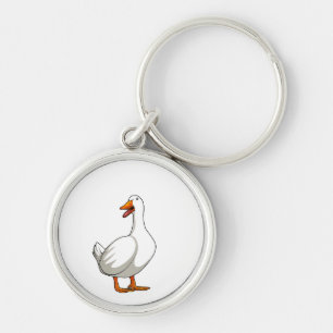 Leuke eend Design Mannen Watervogels Vogel Huisdie Sleutelhanger