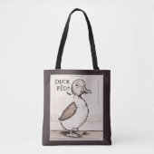 Leuke eend, grappige eend grap tote bag (Voorkant)