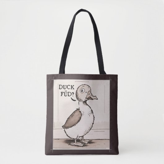 Leuke eend, grappige eend grap tote bag (Voorkant)