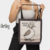Leuke eend, grappige eend grap tote bag