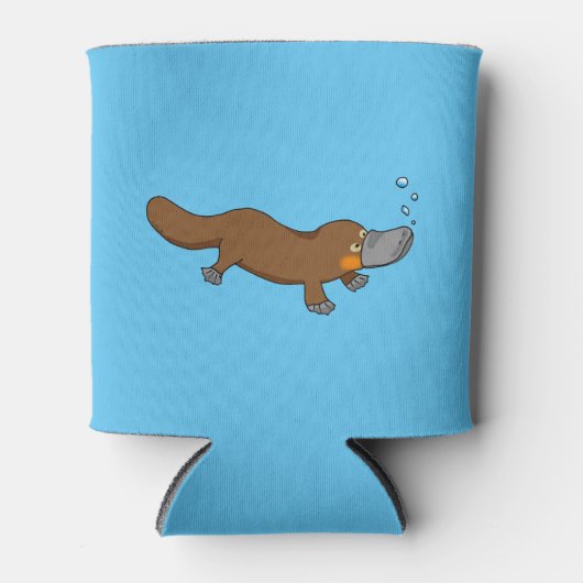 Leuke eend met vogelbekdier blikjeskoeler (Voorkant)