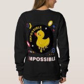 Leuke eend onmogelijk ontwerp grafisch ontwerp let trui (Achterkant)