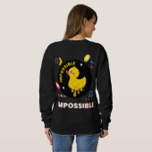 Leuke eend onmogelijk ontwerp grafisch ontwerp let trui (Achterkant volledig)