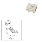Leuke eend Rubber Stamp Rubberstempel (Gestempeld)