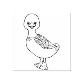 Leuke eend Rubber Stamp Rubberstempel (Afrduk)