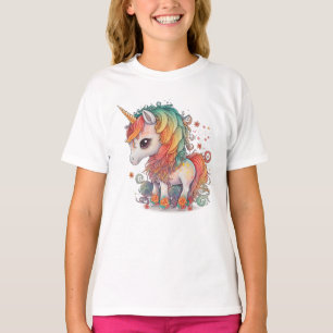 leuke eenhoorn art meisjes t-shirts