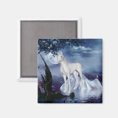 Leuke Eenhoorn Fantasie 1 Magneet (Voorkant / Achterkant)