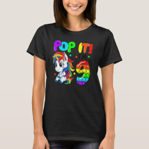 Leuke Eenhoorn Fidget Speelgoed Pop Het Ik Ben 9 M T-shirt
