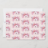 Leuke Eenhoorn gezicht waterverf foto party uitnod Kaart (Achterkant)