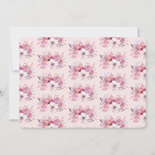 Leuke Eenhoorn gezicht waterverf foto party uitnod Kaart (Achterkant)