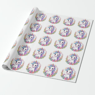 Leuke Eenhoorn Koele Eenhoorn positief Cadeaupapier