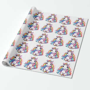 Leuke Eenhoorn Koele Eenhoorn positief Cadeaupapier