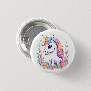 Leuke Eenhoorn Koele Eenhoorn positief Ronde Button 3,2 Cm