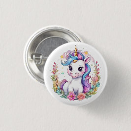 Leuke Eenhoorn Koele Eenhoorn positief Ronde Button 3,2 Cm
