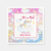 Leuke Eenhoorn Rainbow Baby shower Servet (Voorkant)