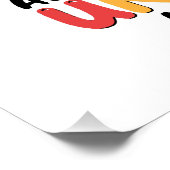 Leuke eenhoorn regenboog grappig perfect poster (Hoek)