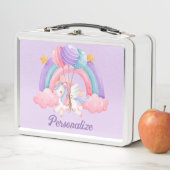 Leuke Eenhoorn Regenboog Kleurrijke Kinder Geperso (In situ)