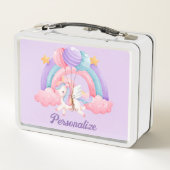 Leuke Eenhoorn Regenboog Kleurrijke Kinder Geperso (Achterkant)