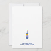 Leuke Eenhoorn Ride Prinses Meisje Verjaardagsfees Kaart (Achterkant)