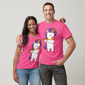Leuke Eenhoorn Spelen Fluit T-shirt (Unisex)
