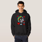 Leuke eenhoorn Valentijnsdag voor kinderen Hoodie (Voorkant volledig)