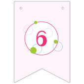 Leuke eenhoorn verjaardag leeftijd Bunting vlaggen Vlaggetjes (Tweede vlag)