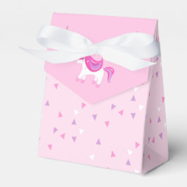 Leuke Eenhoorn Verjaardags Meisje Roze Favor Box � Bedankdoosjes