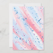 Leuke Eenhoorn Verjaardagsfeestuitnodiging Kaart (Achterkant)