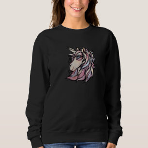 Leuke Eenhoorn Waterverf Roze en Blauw Trui