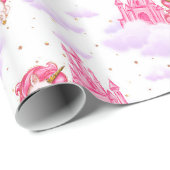 Leuke Eenhoorns Kerst Cadeaupapier (Rol Hoek)