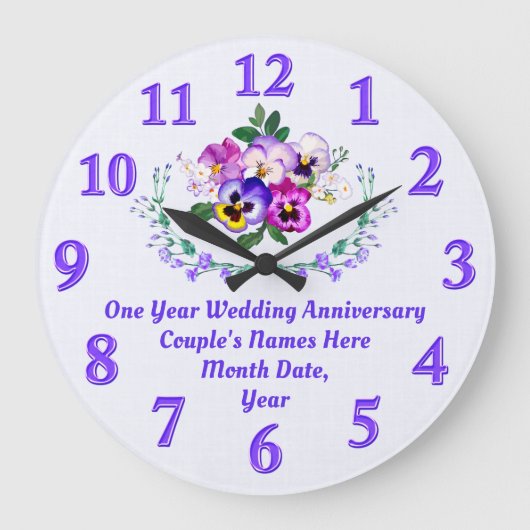 Leuke eenjarige verjaardagscadeaus voor haar, ELK  Grote Klok (Voorkant)