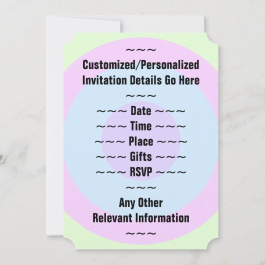 Leuke, eenvoudige "36th Birthday Party" uitnodigin Kaart (Achterkant)