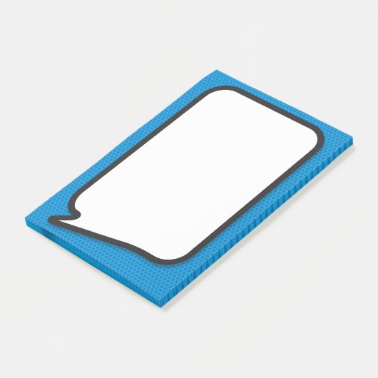 Leuke Eenvoudige Blauwe Stripboek Spraakballon Post-it® Notes