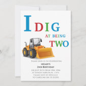 Leuke eenvoudige constructie thema jongens partij kaart (Voorkant)